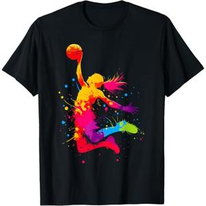 Basketball & Basketball Graphic | Women, Girls & Teen Girls T-Shirt, Small