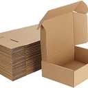 MEBRUDY 10x7x3 Inches Shipping Boxes Pack of 25, Corrugated Cardboard Box for Mailing Packing Literature Mailer