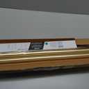 BlastHome Non-Adjustable Luxury Curtain Rods for Windows, 1  Rod Set, 6 foot Fixed Length (Two Rods Connect for a Seamless Look), Brushed Gold