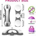 Grab Bars for Shower,Shower Handle with 3 Heavy Duty Suction Cups, Removable Bathtub Handrails for Elderly, No Drilling Waterproof Bathroom Safety Grip (Pewter)