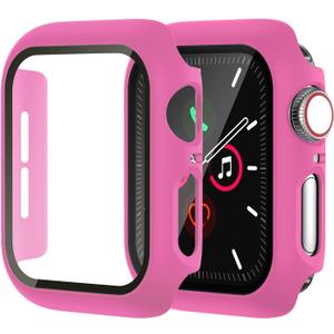 Case for Apple Watch Screen Protector SE 3(2025) SE 2/SE/Series 4 5 6 40mm with Tempered Glass | Slim Guard Bumper | Full Coverage Hard PC Protective Cover | Compatible iWatch 40mm