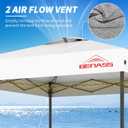 10x10 Pop Up Canopy with Sidewalls, Easy Up Canopy Tent, Heavy Duty Tents for Parties, One Person Set Up Event Tent, White