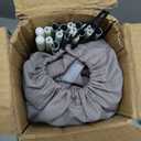 Twin Bed Tent for Kids - Twin Bed Canopy for Girls, Portable Privacy Tent for Toddler Travel Bed Sleeping Tents Indoor Cottage Drafty Room Floor Bed Tents with Stars Lights & Flags, Beige