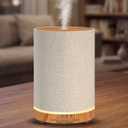 URPOWER 100ML Essential Oil Diffusers for Home with Linen Cover 7 Color Changing Lights, Timer & Auto-Off Scent Diffuser Oil Machine Humidifier Aromatherapy Air Diffusers for Bedroom, Office