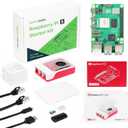 Seeed Studio Raspberry Pi 5 Starter Kit - 4GB RAM, Official Pi 5 case with Active Cooler, 128GB SD Card with pre-Installed Raspberry Pi OS, Official 27W Power Supply, HDMI Cable (1.5M), Network Cable (4GB Starter Kit)