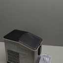 Aeitto Countertop Ice Maker Machine, 26lbs Ice in 24H, 8 Bullet Ice Cubes in 6 Mins, Self-Cleaning Portable Ice Maker with 2 Ice Sizes, Basket & Scoop for Home, Kitchen, Office, Stainless Steel