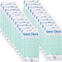 24 Pack Guest Checks Books for Servers Server Note Pads, Waitress Notepad for Restaurants, Waiter Checkbook, Paper Checks 50 Sheets/Pack, 1200 Total Tickets Green