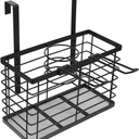 HEALLILY Hair Styling Tools Storage Basket Over Door Organizer for Bathroom Hair Dryer Iron and Beauty Tools No Drilling Required Space-Saving Design for Home Use