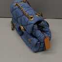 COACH Women's Quilted Leather Tabby Backpack (Medium, Indigo)