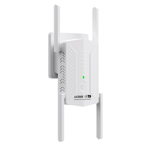 AX3000 WiFi Extender Signal Booster, Internet Wireless Repeater for Home, 300Mbps WiFi Booster with Ethernet Port, Dual Band 2.4G/5G, 4 Antennas