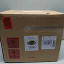 TheTerra Ceramic Dinnerware Sets for 6, 18 Pieces Handmade Reactive Glaze Plates and Bowls Set, Scratch Resistant Dish Set, Oven & Microwave & Dishwasher Safe, Coca Mocha