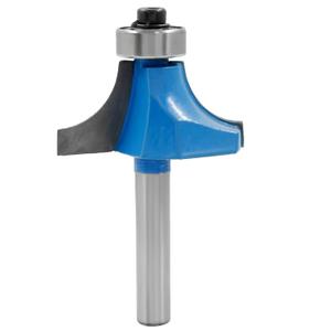 7/8" Radius Roundover Router Bit with 1/4" Shank, Roundover Edging Router Bit Corner Rounding Edge Forming Bit for Woodworking Edge Processing, Blue