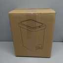 MOPALL 16.5L/4.4Gal Bathroom Trash Can with Lid Soft Close, Slim Trash Can with Pop-Up Lid & Step On Foot Pedal, Garbage Can Waste Bin Trash Bin Wastebasket for Home Kitchen Garage Apartment Office RV