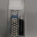 MioHHR Solid Stainless Steel Band Compatible with Apple Watch 42mm(Series 3/2/1) 44mm(Series SE/6/5/4), Metal Strap with Soft TPU Case for iWatch Bands for Women and Men, Silver/Gold