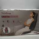Shiatsu Neck Back Massager with Heat, Massage Chair Full Body with Compression, Chair Massage Pad with Vibration, Seat Massager for Home, Office Chair Use, Grey
