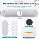 Faucet Mat for Kitchen Sink, BOJDOPIE Diatomaceous Earth Water Absorbing Stone Tray, Kitchen Sink Splash Guard for Kitchen Bathroom Countertop (17.7 x 3.9", Light Grey)