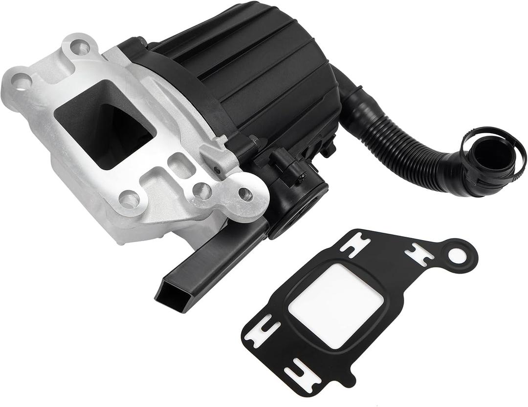 Crankcase Ventilation Oil Separator Breather Compatible with Freightliner Detroit DD13 DD15 Compatible with Mack MP8 Engine 2010-2024 Crankcase Oil Breather Separator with Gasket