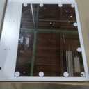 VASAGLE Kailyn Collection - Vanity Desk with Mirror and 9 LED Bulbs, Vanity Makeup Table with Power Outlets, Dressing Table with 9 Drawers, for Bedroom, Cloud White URDT141WB01S