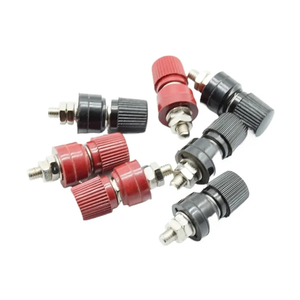 Power Studs Terminal 40pcs 333 Terminal Socket,Audio Output Connector Screw: 6mm red and Black Two Color Ship for Battery Power and Ground Junction