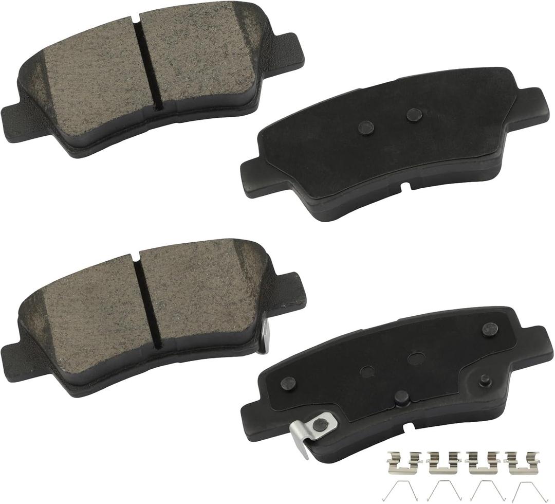 cciyu D1813 Rear Ceramic Disc Brake Pads Kit Fit For Hyundai For Elantra GT 2016-2020,For Kona 2022-2023,For Kona Electric 2019-2023,For Sonata 2016-2019,For Veloster 2016-2017 2019-2021