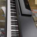 Yamaha Arius Series 88-Key Weighted Action Upright Digital Piano, CFX Concert Grand Piano Voice, 3-Pedal Unit, Bench Included, Classic Upright Design, Black YDP145B