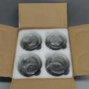 NETANY 4-pack 16oz Glass jars with Airtight Lids, Overnight Oats Containers with Bamboo Lids, Wide mouth Mason Salad jars, Glass Food Storage Containers for Snacks Yogurt Spice Sugar