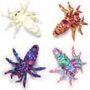 4PCS 3D Printed Double Head Spider, 3D Printed Animals Fidget Toys for Easter Eggs Filled, Easter Basket Stuffers, Easter Gifts for Kids, Easter Basket Filler, Easter Egg Fillers for Boys Girls