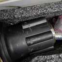 Brushed Gold Bathroom Faucets, Waterfall Bathroom Sink Faucet Single Handle Bathroom Faucet for 1 or 3 Hole, Mixer Tap Vanity Faucet with Deck Plate, Pop-up Drain and Supply Hoses