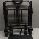 Collapsible Wagon, Large Capacity Camping Wagon with Wheels and Adjustable Handles - Foldable for Shopping, Fishing, Sports, Outdoor, Camping, Beaches - Black