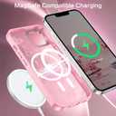 BENTOBEN for iPhone 12 Mini Case, Cute Butterfly Pattern iPhone 12 mini Magnetic Case [Compatible with MagSafe] Translucent Matte Slim Women Girl Protective Cover for iPhone 12 Mini 5.4 inch, Pink