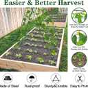 48" H x 34" L Cucumber Trellis for Garden A Frame, Garden Trellis for Climbing Plants Outdoor for Raised Bed(1 Packs)