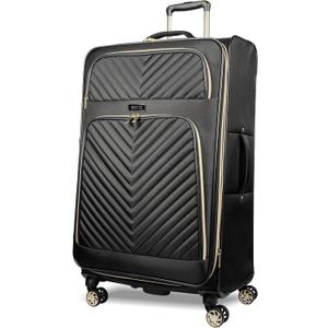 Kenneth Cole REACTION Chelsea Chevron Quilted Luggage, Black, 28-Inch Checked