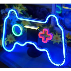 Neon Signs - 16''x11'' Gaming Lights LED Signs for Game Room Decor, PlayStation, Bedroom, Party Dcor