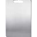 YEAVS Stainless Steel Cutting Board for Kitchen Heavy Duty Chopping Board(Medium, 11.4"L x 7.9" W)