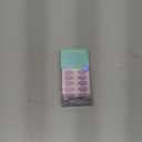 BTArtbox Press On Nails Almond - Lavender Purple Short Press On Nails with Glue for Women, Opaque Soft Gel Glue On Nails in 16 Sizes - 32 Stick On Nails Kit, Orchid Dew