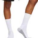 Fruit of the Loom mens Dual Defense Crew Socks (12 Pack) (White)