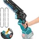 Mini Chainsaw 6 Inch Cordless for Makita 18V Battery, Brushless Handheld Small Chain Saw with Auto Oiler, Electric Chainsaw for Garden Courtyard Tree Branch Wood Cutting (Battery NOT Included)