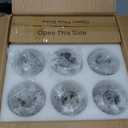 6-Light Glass Globe Sputnik Chandelier Modern Matte Black and Gold Ceiling Light Fixture Vintage Hanging Chandeliers for Farmhouse Living Room, Kitchen Dining Room Bedroom