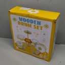 Toddlers Drum Set Toy for 1 2 3 Years Old ,Kids Wooden Jazz Drum for Toddlers Montessori Musical Instruments for Boy Girl, Percussion Set Baby Musical Toys, Birthday Gift for 1 2 3+ Kids Baby