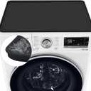 Washer and Dryer Covers, 27“ x 27" Washer and Dryer Top Protector Non-slip Washing Machine Cover Silicone Rubber Mat Support Heat Washer Dryer Top Covers for Laundry Kitchen Home (1PC Black)