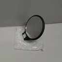 Magnifying Handheld Mirror Double Sided, 1X 15X Magnification Hand Mirrors, Travel Folding Hand Held Mirror, 360Rotation Pedestal Makeup Vanity Mirror (Black)