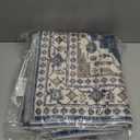 2x6 Washable Hallway Runner Rug: Indoor Farmhouse Kitchen Rugs Oriental Thin Non-Slip Entryway Carpet Ultra Soft Water Resisitant Floor Mat for Living Room Bedroom for Bathroom Laudry(2 X 6,Blue)