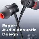 Bluetooth Headphones, aptX-HD Wireless 5.0 Bluetooth Earbuds CVC 8.0 Noise Canceling Mic, in-Ear Magnetic Neckband Earphones 30Hrs Playtime, IPX7 Sweatproof Deep Bass Headset for Phone Music Sports (Red)