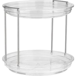Lazy Susan Organizer (2 Tier 9.2" Round 1 Pack - Gray)