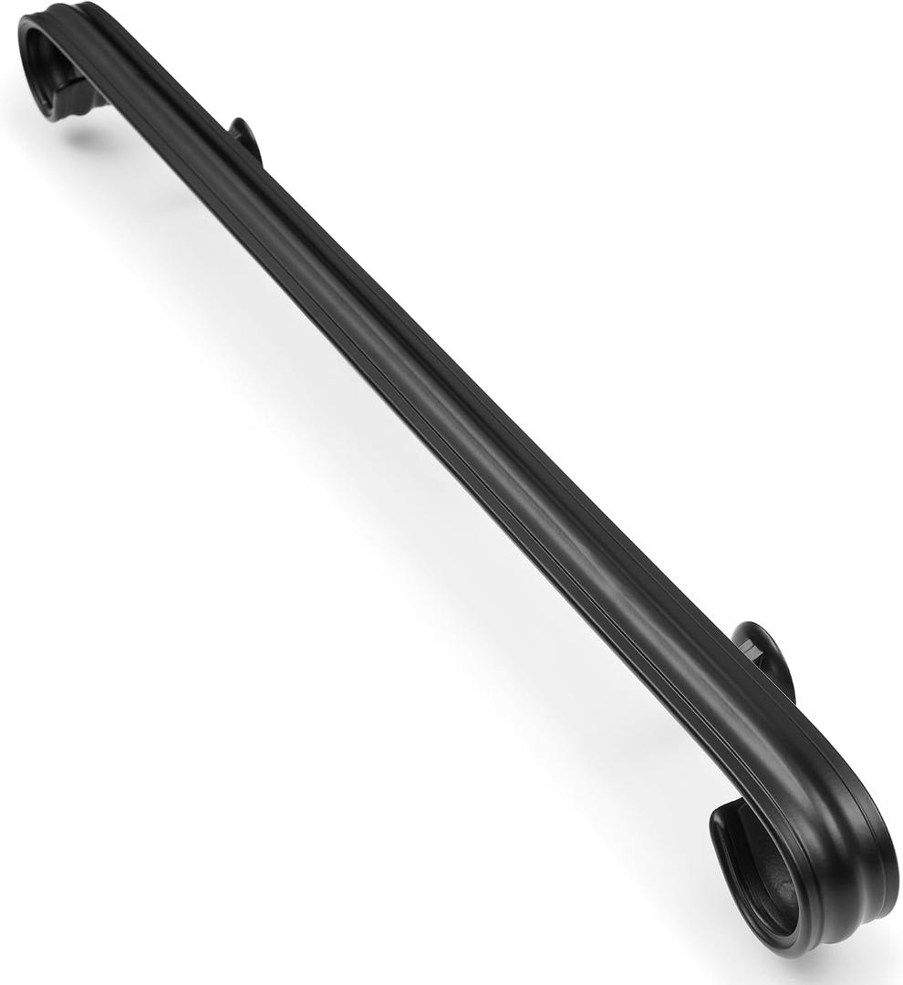 4 Ft Wrought Iron handrail Stair Rail Grab Bar Kit Matte Black Railing Staircase Handrails