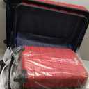 Coolife Luggage 3 Piece Set Suitcase Spinner Hardshell Lightweight TSA Lock (20in24in28in, red)