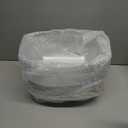 Prestee 24 Clear Plastic Serving Bowls - 64oz Oval Disposable Bowls for Parties - Chip Basin, Snack Bowl, Candy Dishes, and Salad Containers - Great for Holiday and Christmas Entertaining