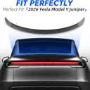 Spoiler for 2026 2025 Tesla Model Y Juniper ABS Material Rear Spoiler Wings Rear Trunk Lip Tesla Model Y Exterior Accessories(Matte Carbon Fiber,Not for Standard)