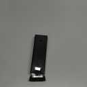 HOMOTEK Kickdown Door Stopper for Bottom of Door, Foldable Door Stop with Self Adhesive, Heavy Duty No Drilling Portable Door Stoppers, Black 1 Pack