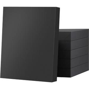 JINMING 6 Gift Boxes with Lids 11x8.5x1.5 Inches for Clothes, Black Gift Boxes, Apparel Boxes for Mother's Day, Father's Day and All Occasion